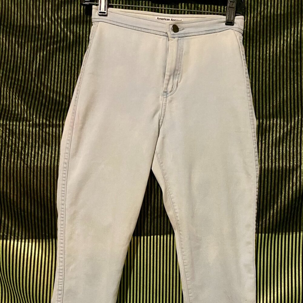 Small American Apparel Light Wash High Rise Pants
